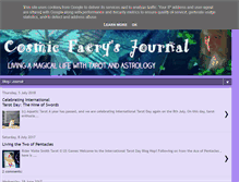 Tablet Screenshot of news.cosmictarot.co.uk